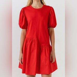 NWOT English Factory Asymmetrical Dress